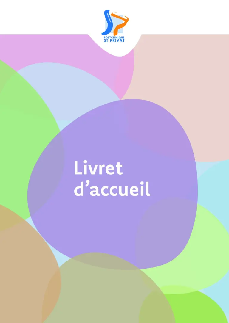 Première page de « Livret d&rsquo;accueil »